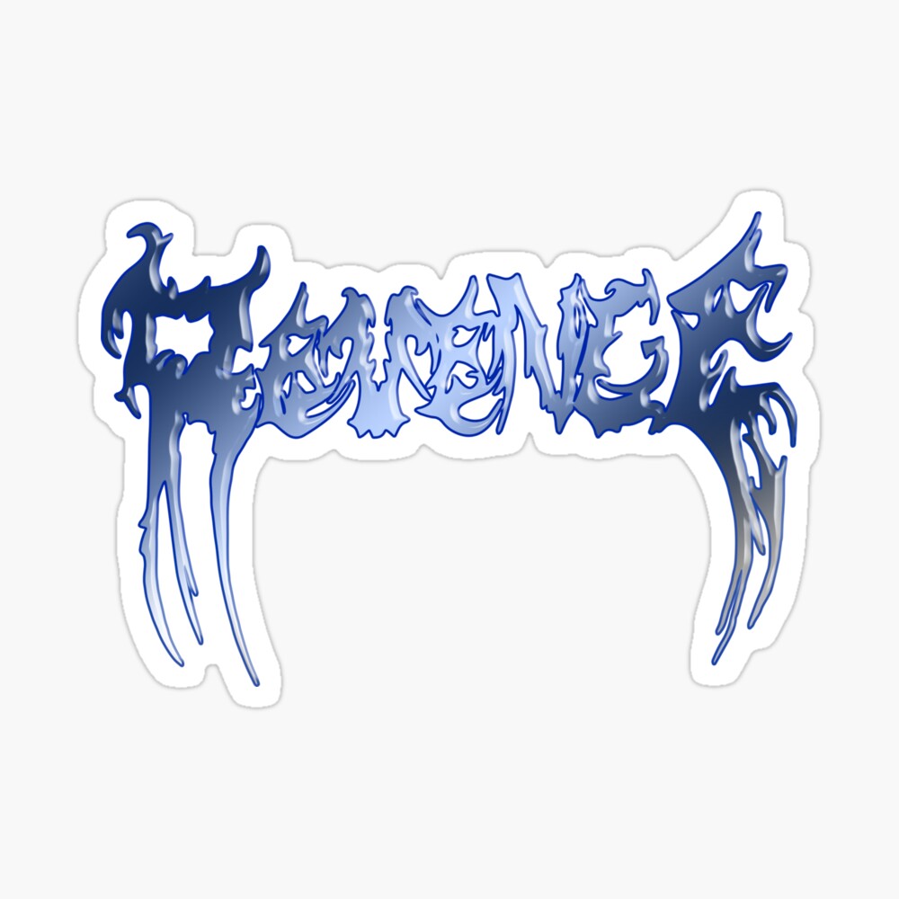 Download Xxxtentacion Revenge Logo Metallic Blue Mask By Hype Industries Redbubble PSD Mockup Templates