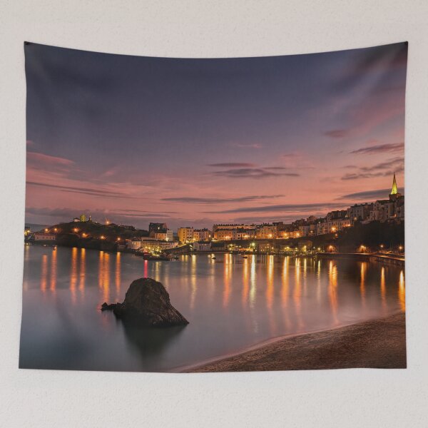 Item preview, Tenby beach in the evenning designed and sold by iCimages.net.