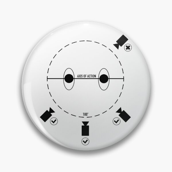 Item preview, 180 degree film theory rule for cinema addict designed and sold by cinemadnesshirt.