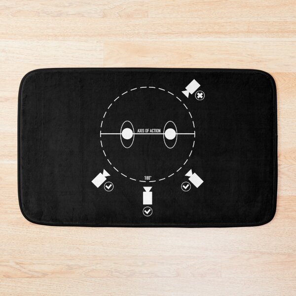 Item preview, 180 degree film theory rule for cinema addict designed and sold by cinemadnesshirt.
