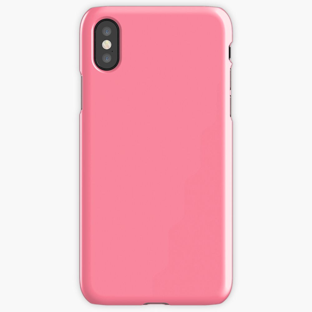 "PURE COLORSalmon Pink" iPhone Case & Cover by PatternColor Redbubble