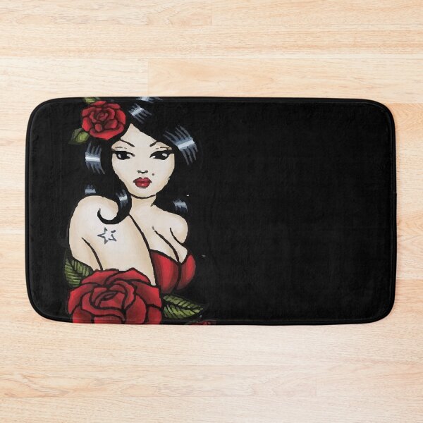 Item preview, sexy women - tattoo - flowers , gift for girlfriend , tattoo lovers - beauty  designed and sold by doitwithlove.