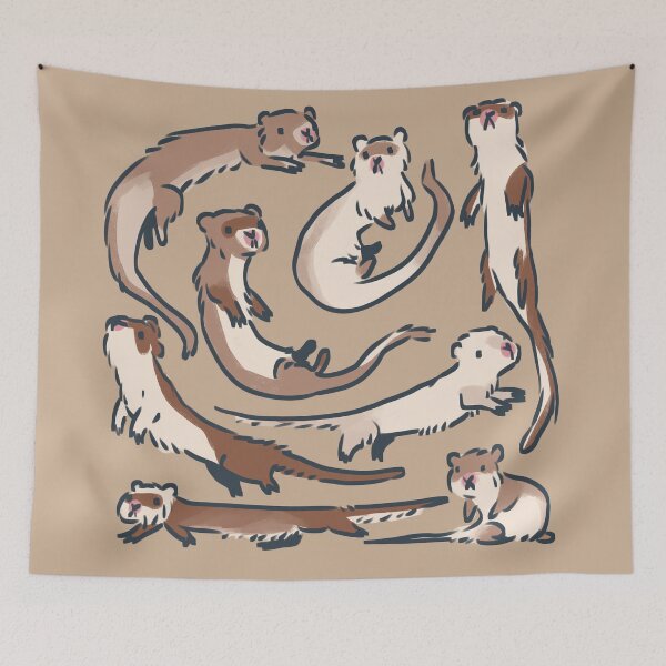 Item preview, Ferrets pattern  designed and sold by sxafo-.