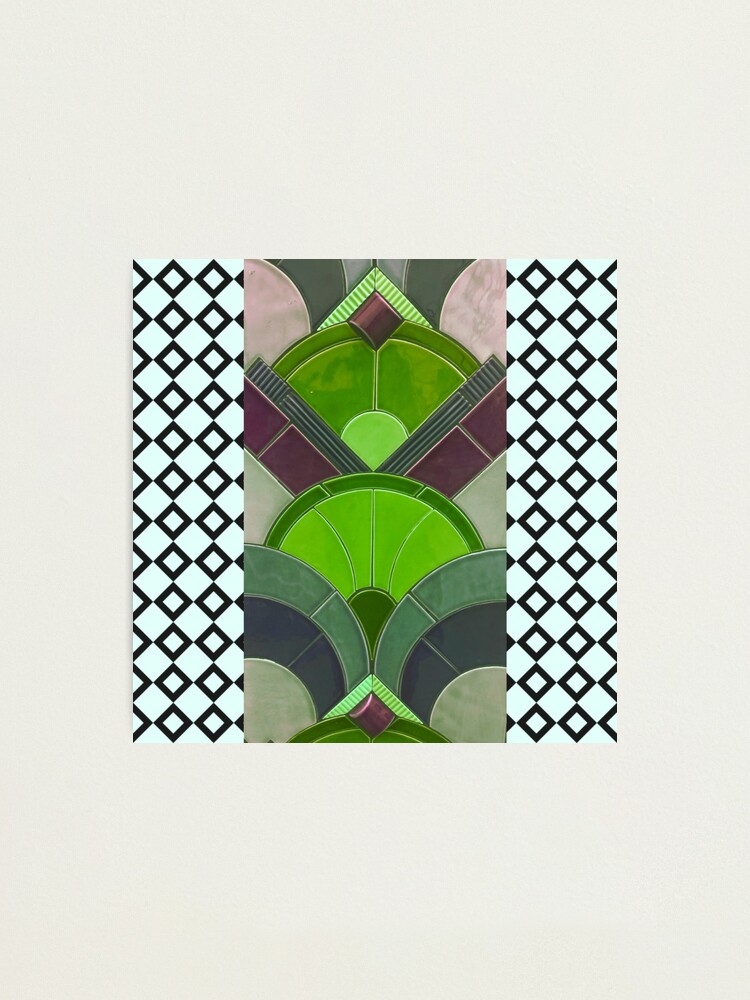 Alternate view of Art Deco tile-Civic Theatre-Allentown PA-19th Street Theater Photographic Print