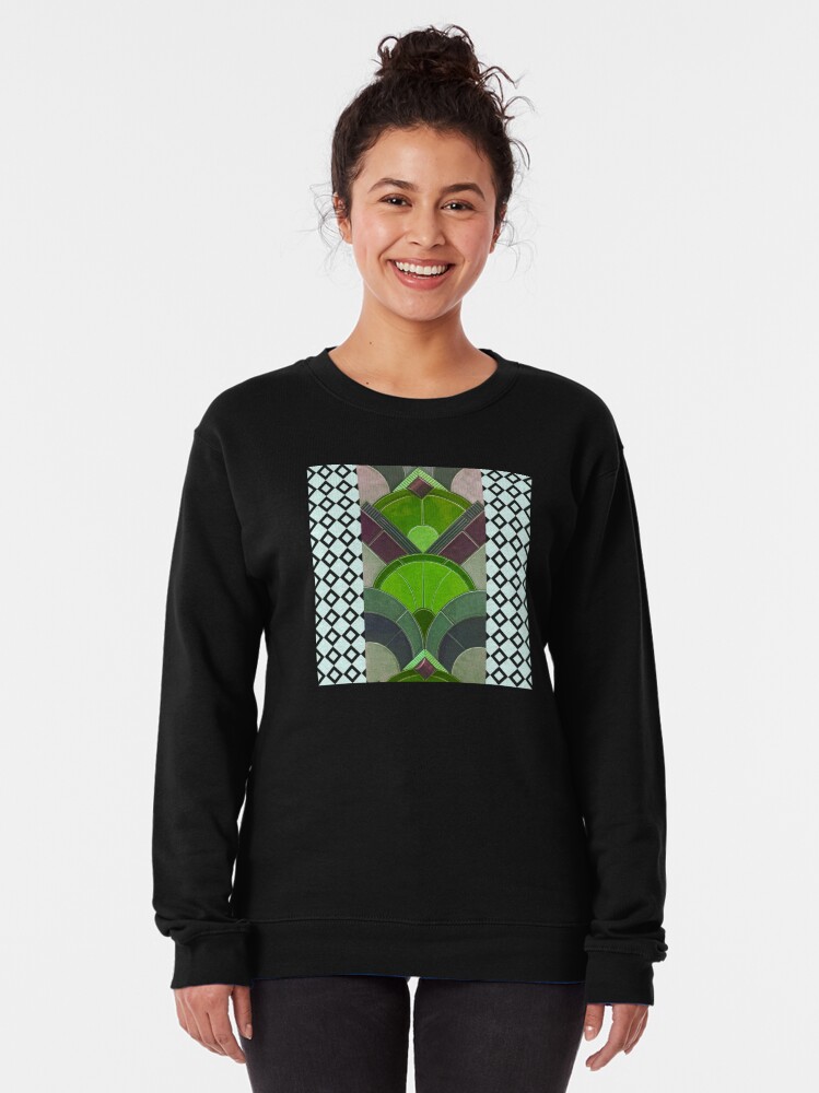 Alternate view of Art Deco tile-Civic Theatre-Allentown PA-19th Street Theater Pullover Sweatshirt