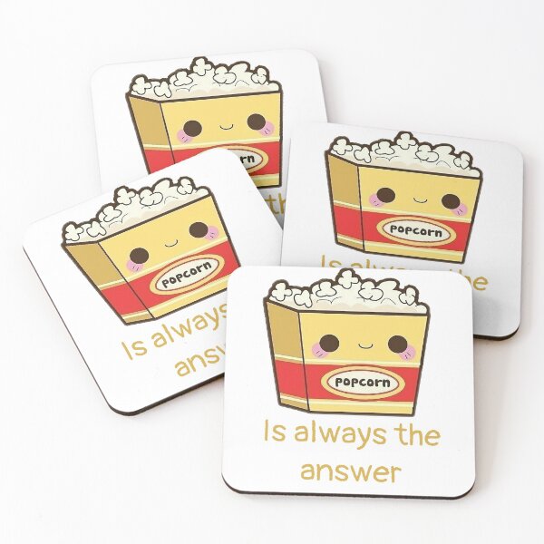 Item preview, Popcorn is always the answer! designed and sold by ShopSend.