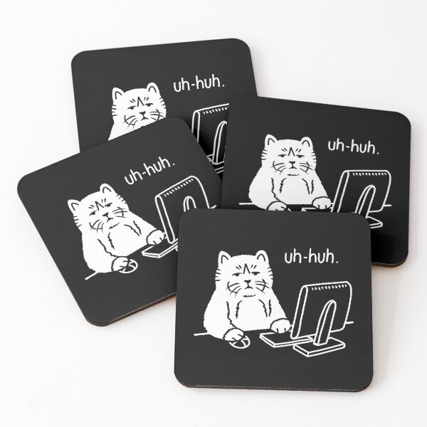 Item preview, Helpdesk Cat (Uh-Huh) designed and sold by bbtlcomics.