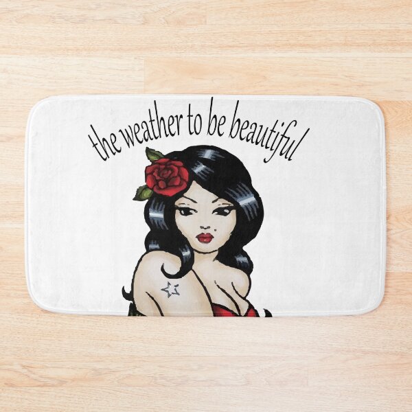Item preview, the weather to be beautiful - sexy women - tattoo - flowers , gift for girlfriend , tattoo lovers - beauty  designed and sold by doitwithlove.