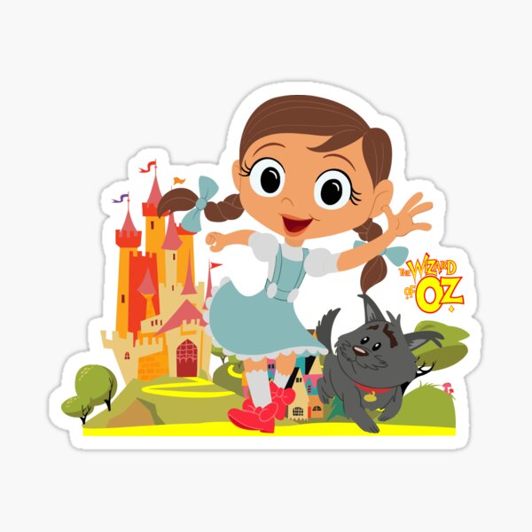 Dorothy And Toto Wizard Of Oz Sticker By Teenysophia Redbubble