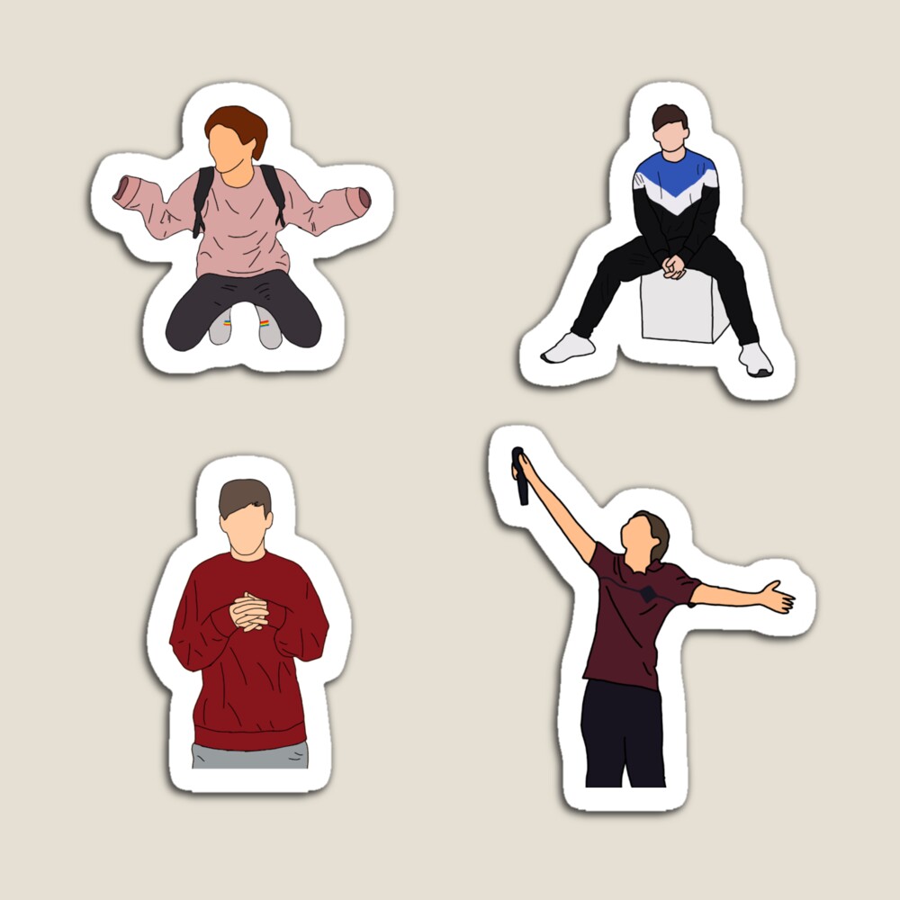 louis tomlinson red smiley walls Sticker for Sale by noellalee