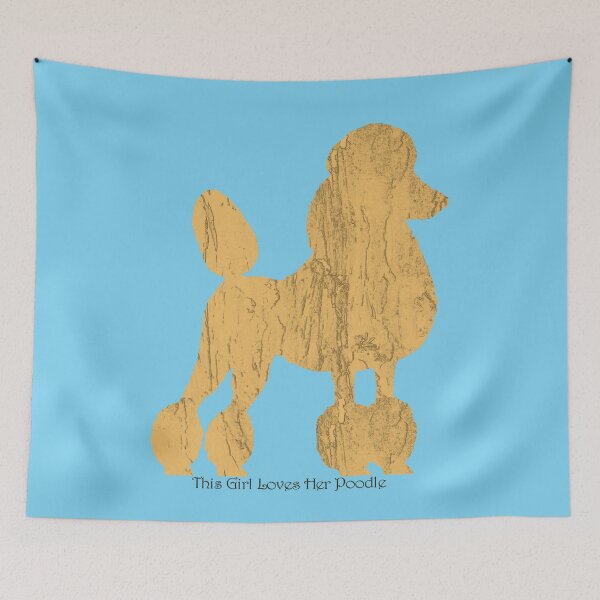 Item preview, This girl loves her apricot poodle designed and sold by ThePoodleandCo.