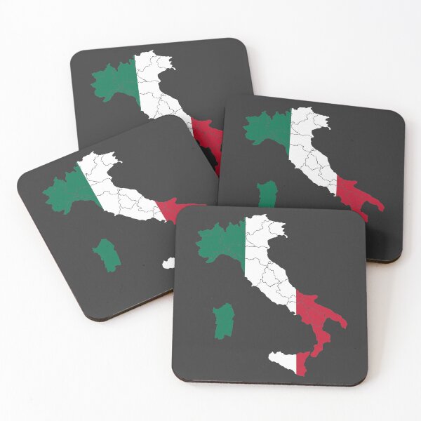 Item preview, Italy Flag Map with regions designed and sold by Alo.