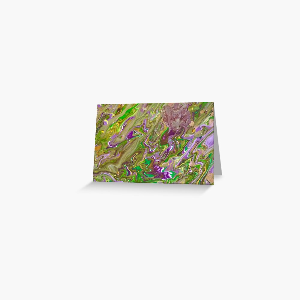 Abstract Painting-"Mardi Gras'g"-Mardi Gras Greeting Card