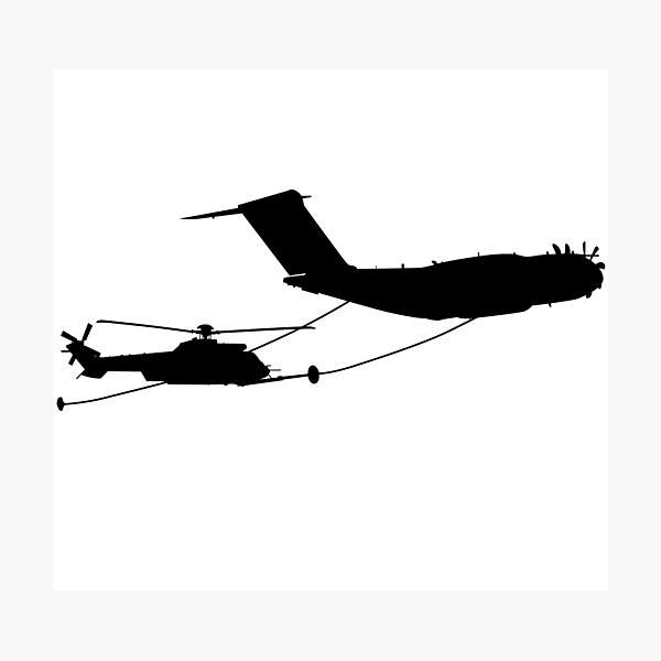 Item preview, Airbus A400M europe transport military aircraft, A 400M german air force In-flight refueling Heer Army tactical transport helicopter. Aerial refueling drogue basket - Fuselage Refuelling Unit.  designed and sold by Marcin Adrian.