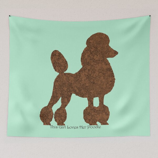 Item preview, Copy of This girl loves her chocolate brown poodle designed and sold by ThePoodleandCo.