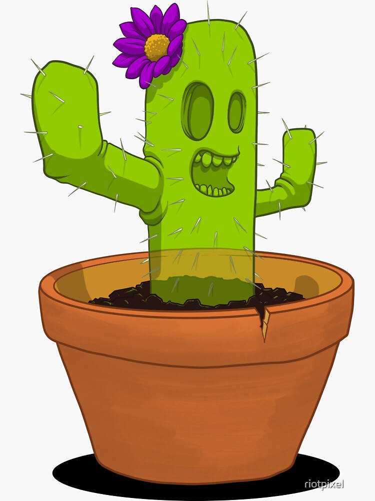 Spooky Succulent Cactus by riotpixel