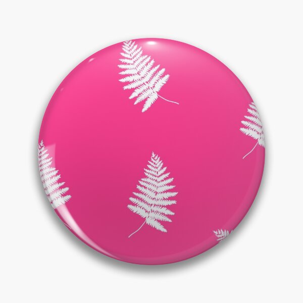 Item preview, White ferns on shocking pink designed and sold by BerylBez.