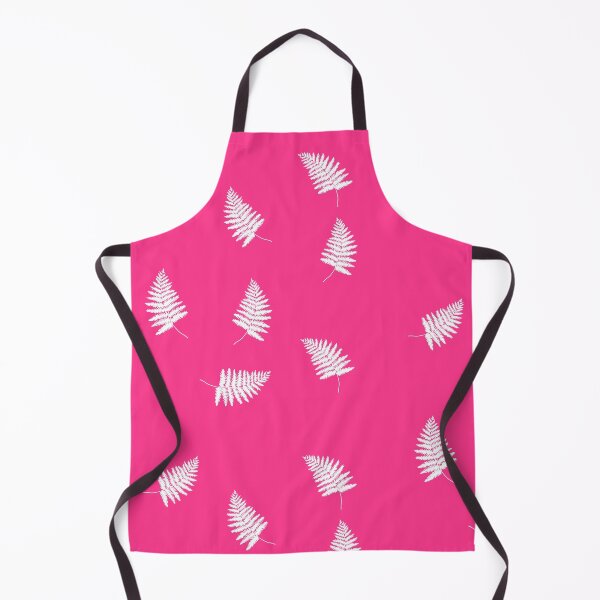 Item preview, White ferns on shocking pink designed and sold by BerylBez.