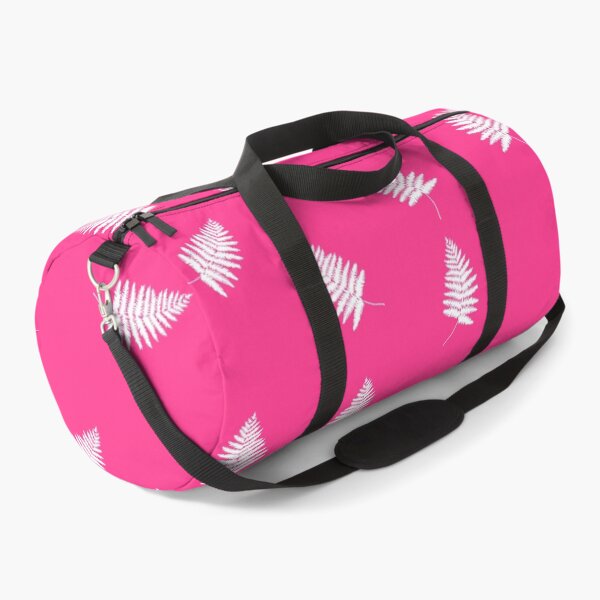 Item preview, White ferns on shocking pink designed and sold by BerylBez.
