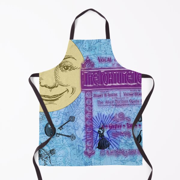 Item preview, The Fortune Teller By Moonlight In Shimmering Blue, Purple, Yellow designed and sold by MHirose.