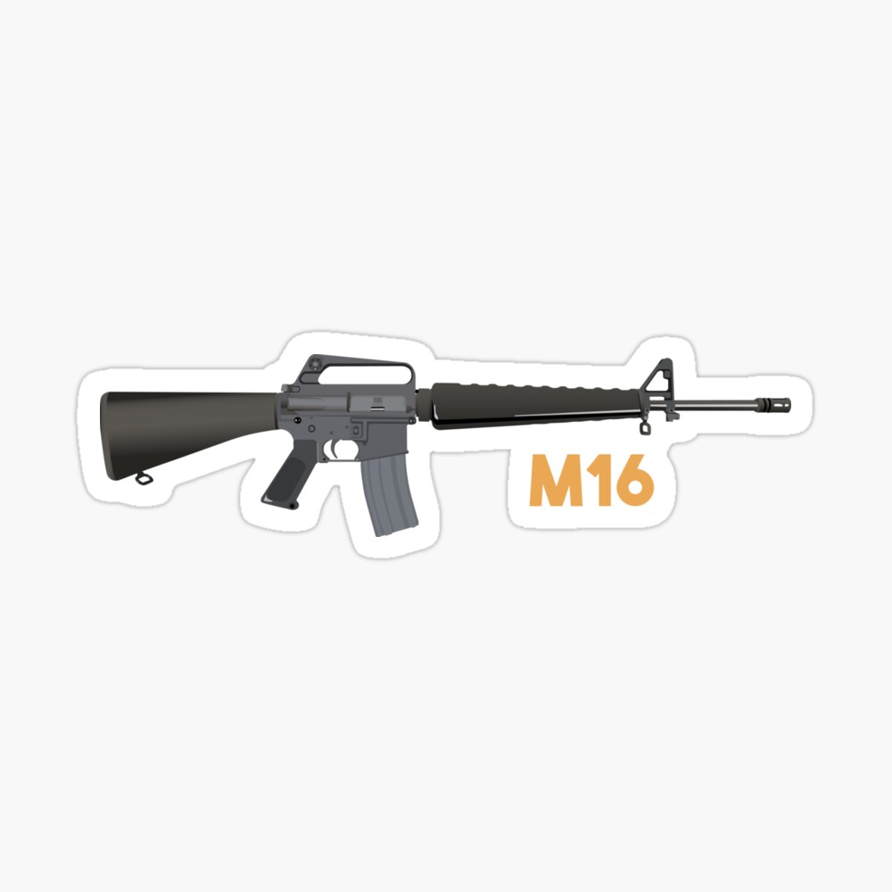 m16 rifle poster by norsetech redbubble