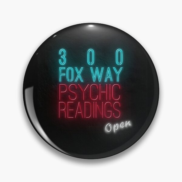 Item preview, 300 Fox Way Psychic Readings Neon Sign designed and sold by booksoncanvas.