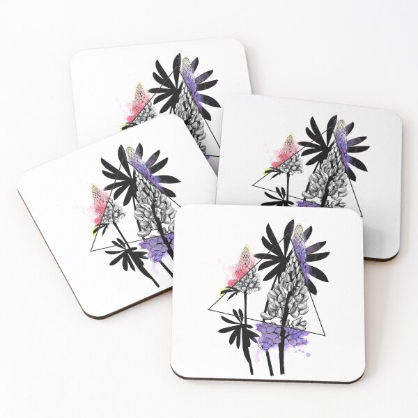 Item preview, Lupine Prism Tattoo designed and sold by Art by Sylph.
