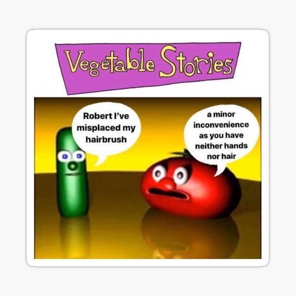 Item preview, Vegetable Stories Wacky Cartoon Sticker designed and sold by DavidMcJunkin.