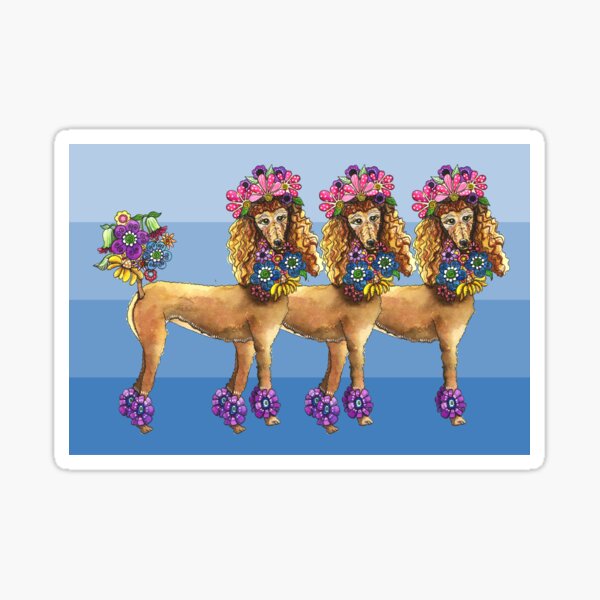 Oodles of Poodles Sticker
