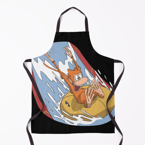 Item preview, Funny monkey in water park on slide designed and sold by Monkey Ful.