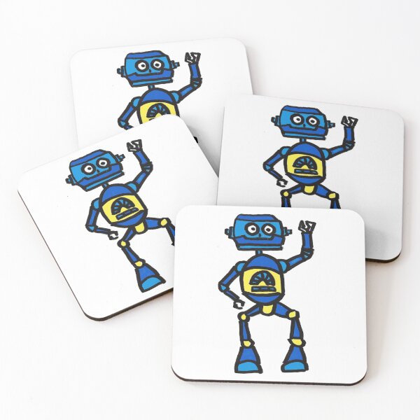 Item preview, Cute blue Robot designed and sold by crikz.