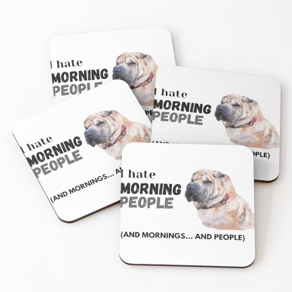Item preview, I hate morning people designed and sold by Funtastic-GOODS.