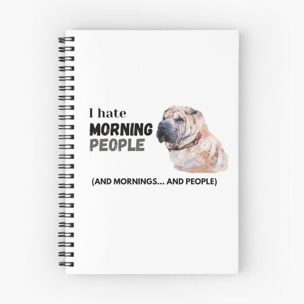 Item preview, I hate morning people designed and sold by Funtastic-GOODS.