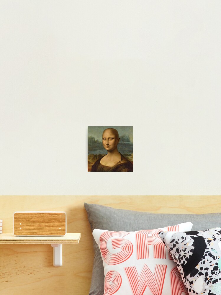 Mona Lisa Monalisa Bald Meme Photographic Print for Sale by