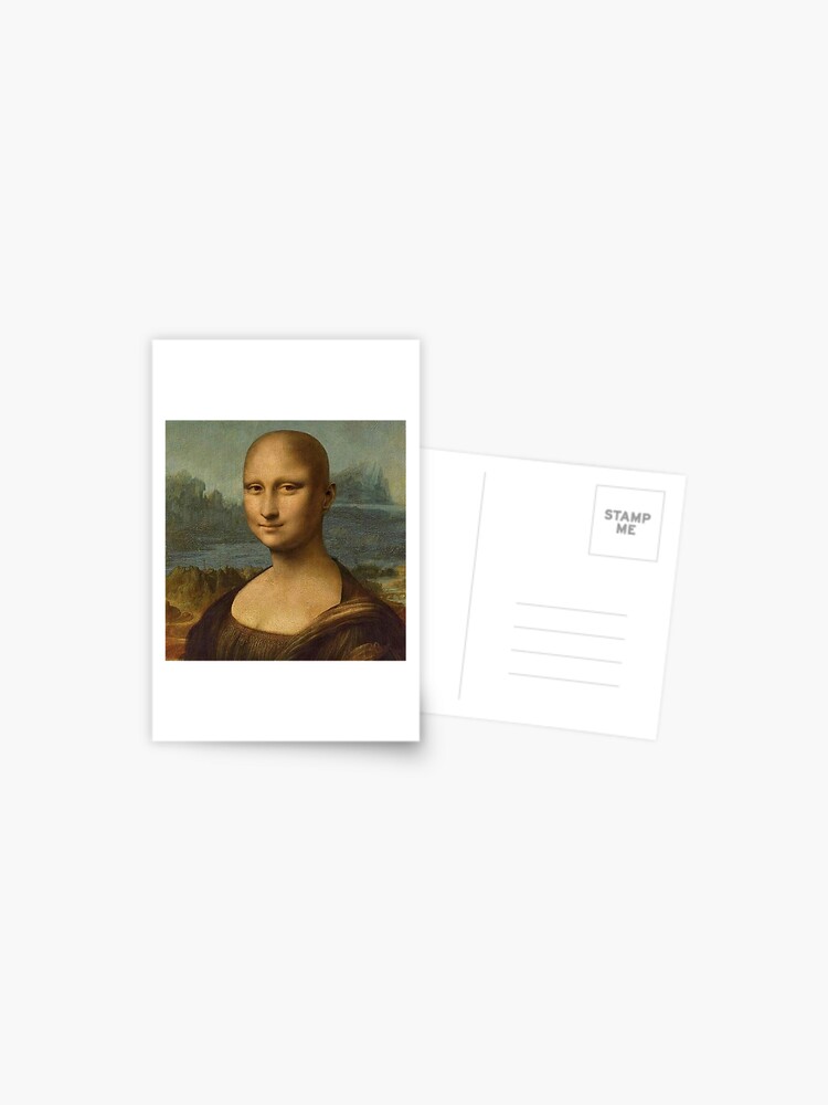 Mona Lisa Monalisa Bald Meme | Postcard