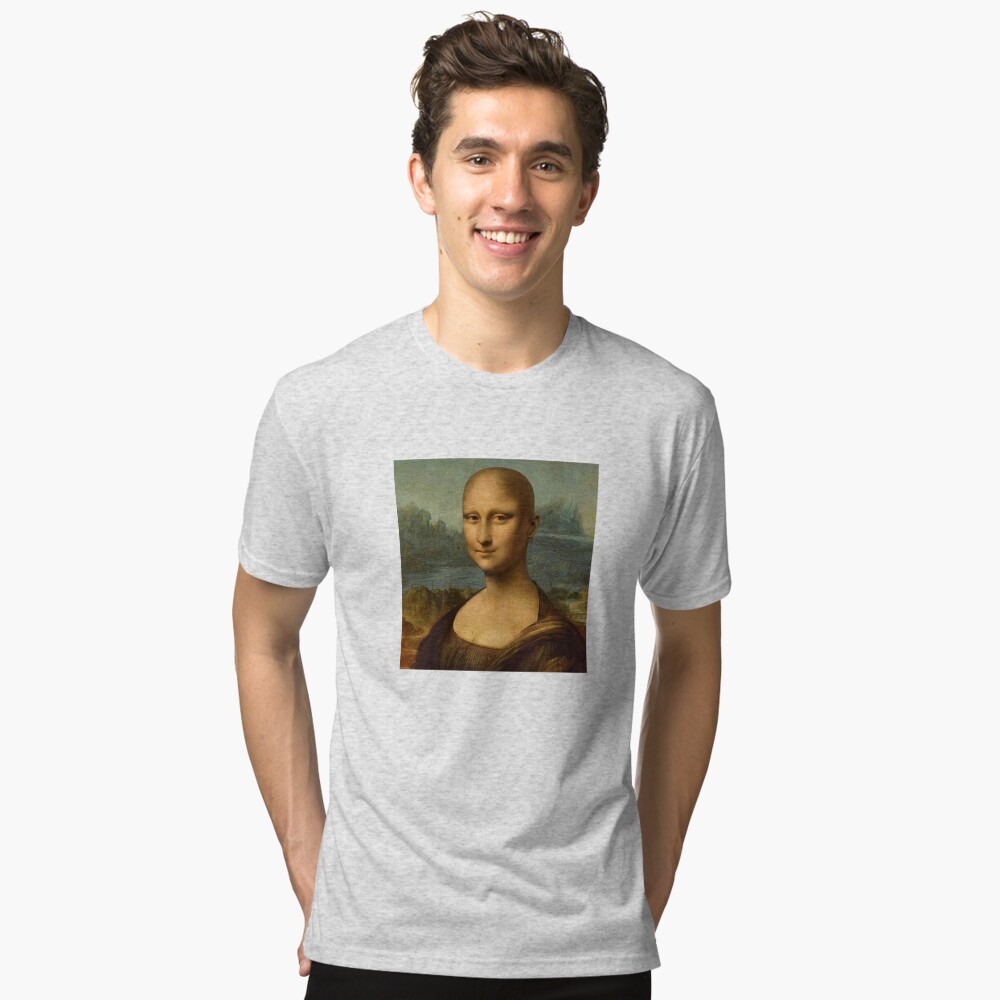 Mona Lisa Monalisa Bald Meme Photographic Print for Sale by