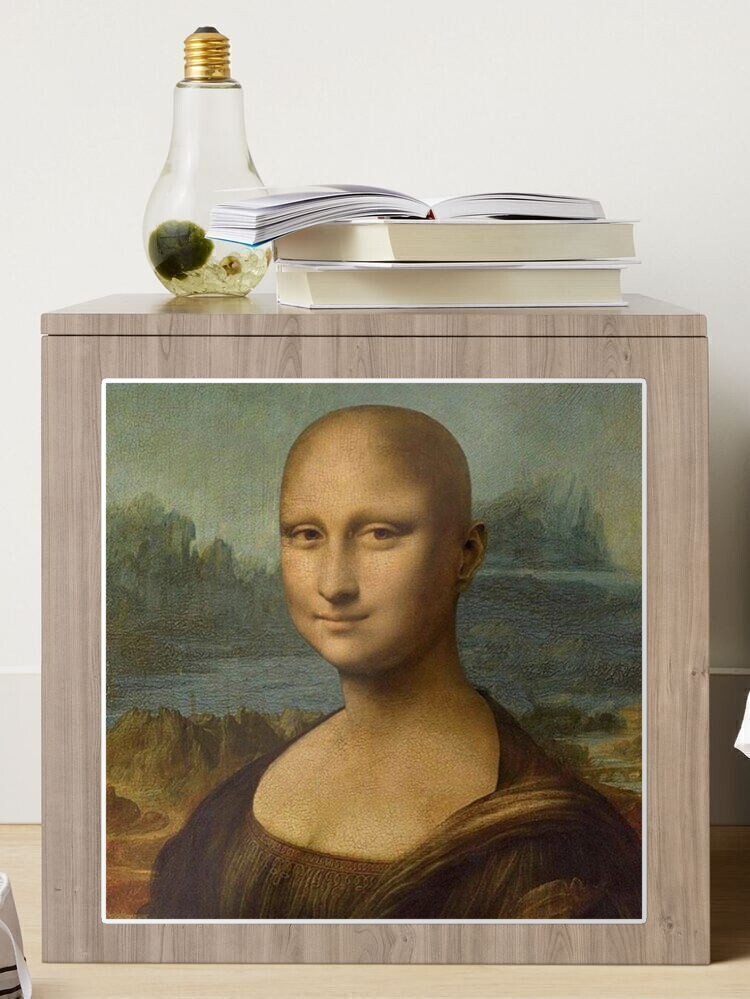 Mona Lisa Monalisa Bald Meme | Postcard