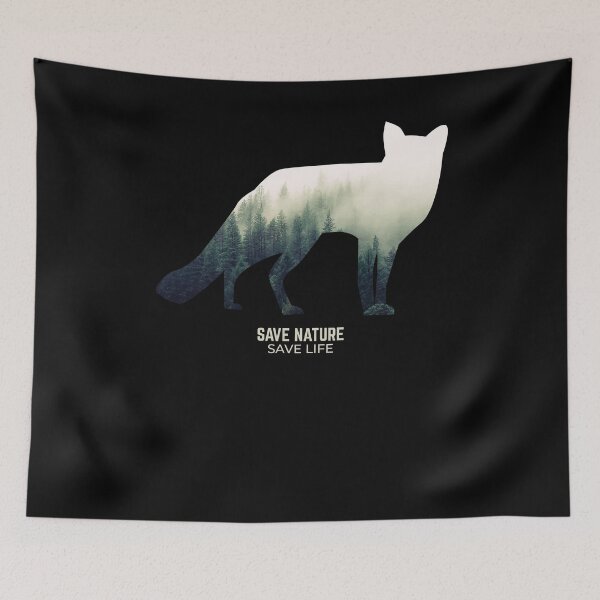 Item preview, Fox in Forest Environment Climate Protection designed and sold by RJ-Art.