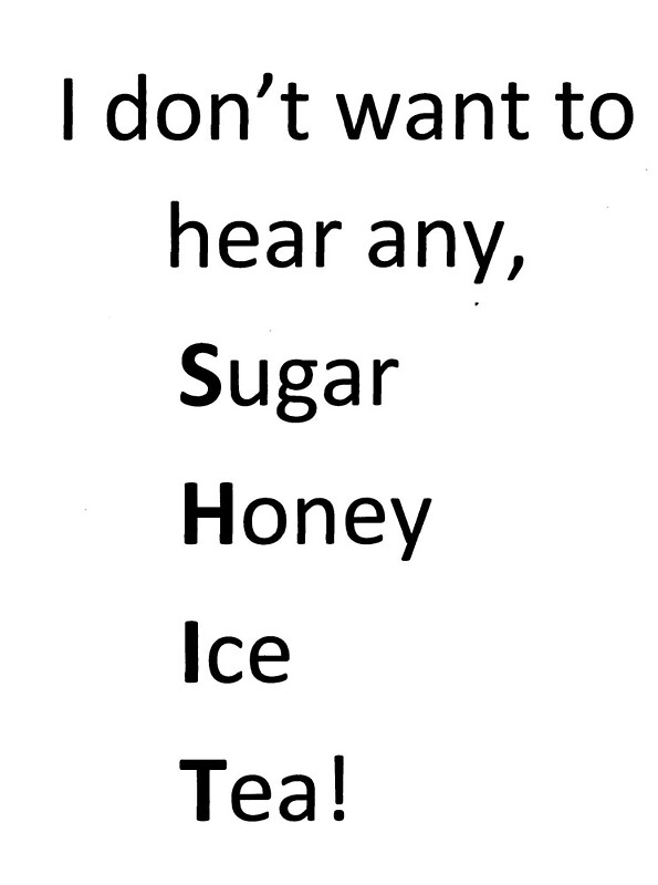 "Sugar Honey Ice Tea" by KATOZ Redbubble