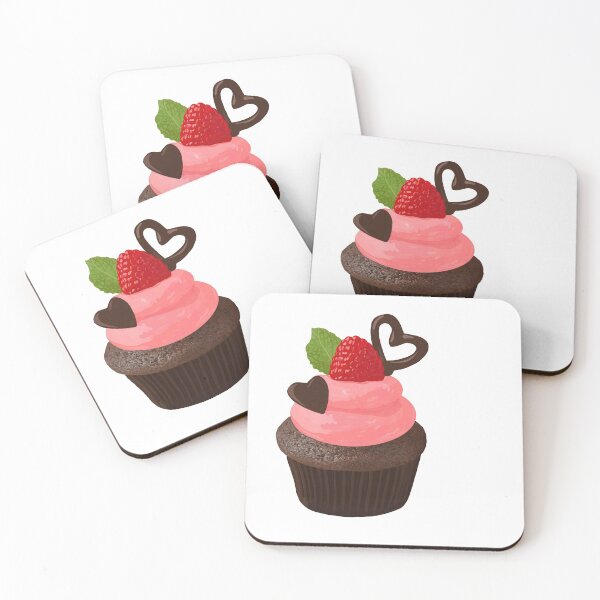Item preview, Fancy Chocolate Cupcake with Pink Frosting designed and sold by laureneclemence.