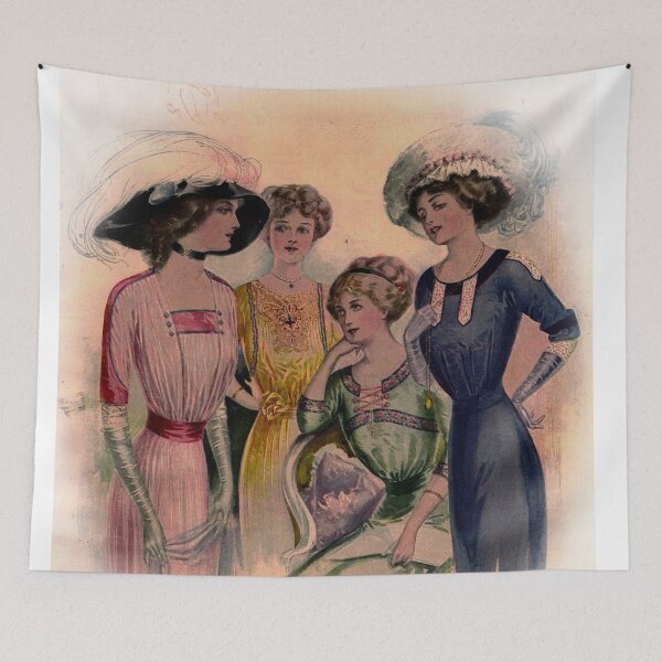 Artikelvorschau, Antike Illustration Mode Charmante Abendgarderobe 1911 entworfen und verkauft von Mary Riley.