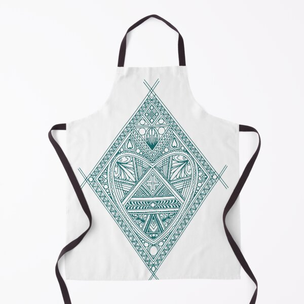 Item preview, Moroccan Green Heart in a Diamond designed and sold by Kenzi Henna Designs.