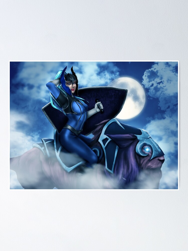 Luna Moonfang Dota2 Poster By Joystickbabe Redbubble