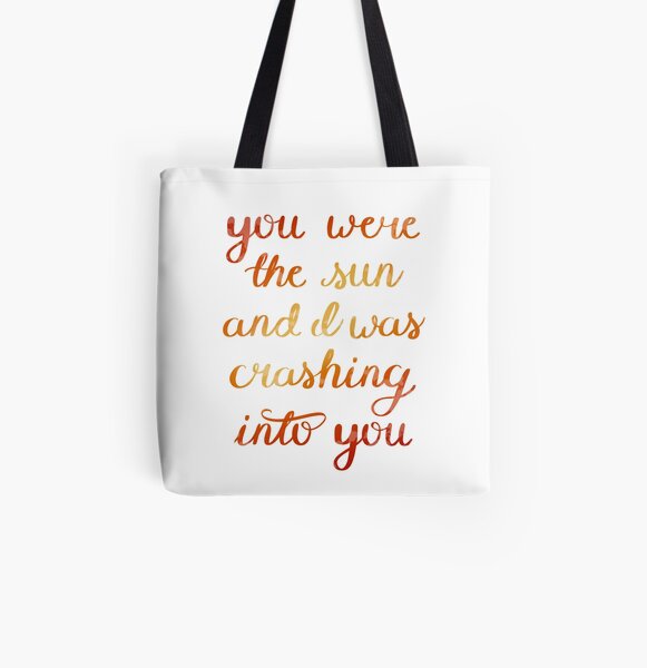 You Were The Sun All Over Print Tote Bag