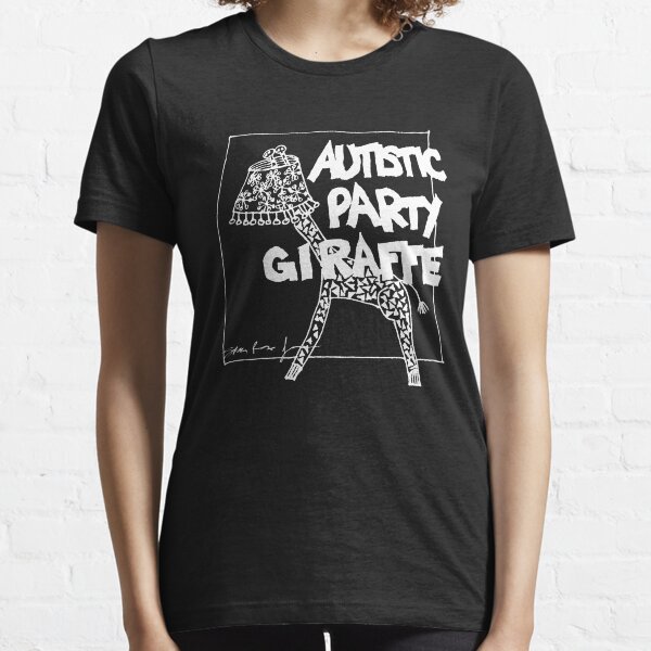 Autistic Party Giraffe - White Essential T-Shirt