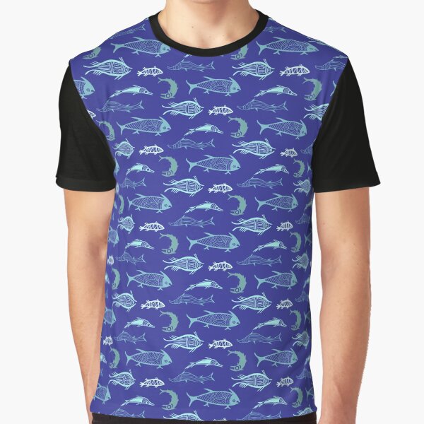 Ancient Fish - Mycenaean Art - Minoan Art Graphic T-Shirt