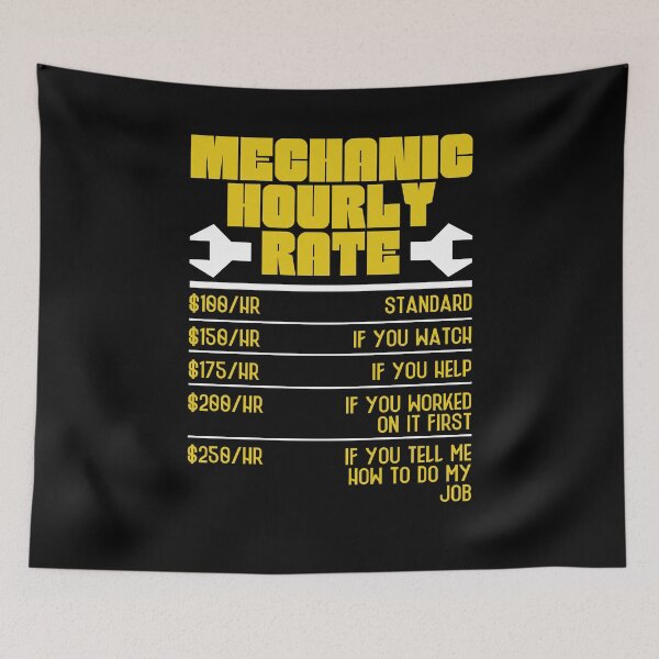 Item preview, Mechanic Hourly Rate for Mechanical Engineering designed and sold by ShopTheStyle.