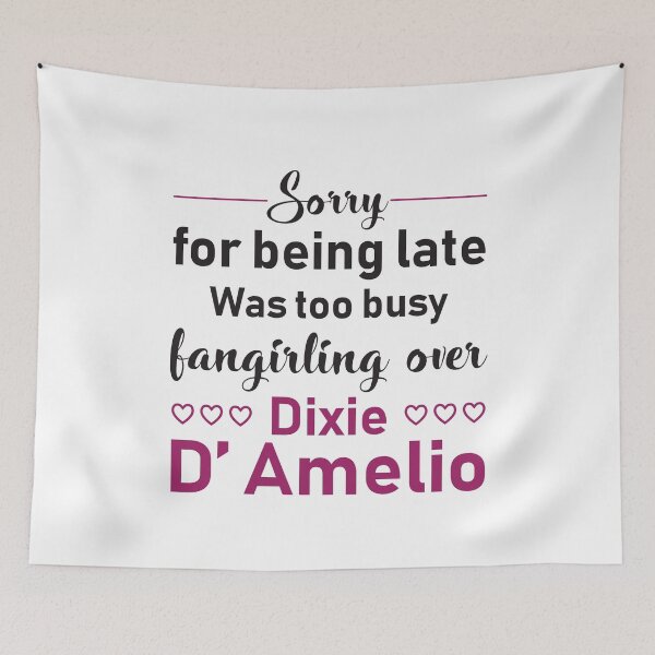 Item preview, Dixie D' Amelio, a famous tiktoker fangirling design designed and sold by anins-azuree.