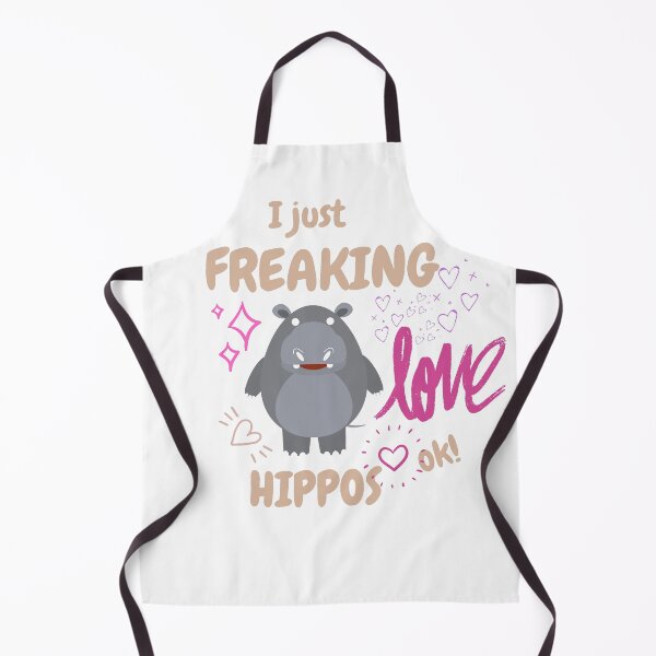 Item preview, I JUST FREAKING LOVE HIPPOS OK! Funny Hippo t-shirt. designed and sold by farhatkhanfir.