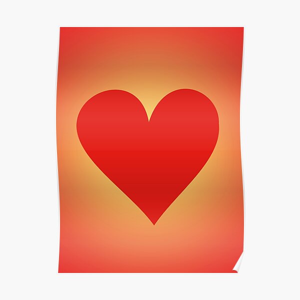 Roter Herz Schwarzer Hintergrund Poster Von Ljm000 Redbubble